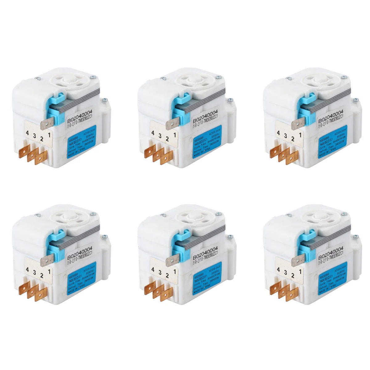 

6X Defrost Timer Universal AC 200-240V TMDE802ZC1 3018100310 J for Cooler for All 220V Refrigerator Parts