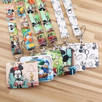 lb3069 mickey mouse cute donald duck lanyard keychain lanyards for keys badge id mobile phone rope neck straps gift for kids