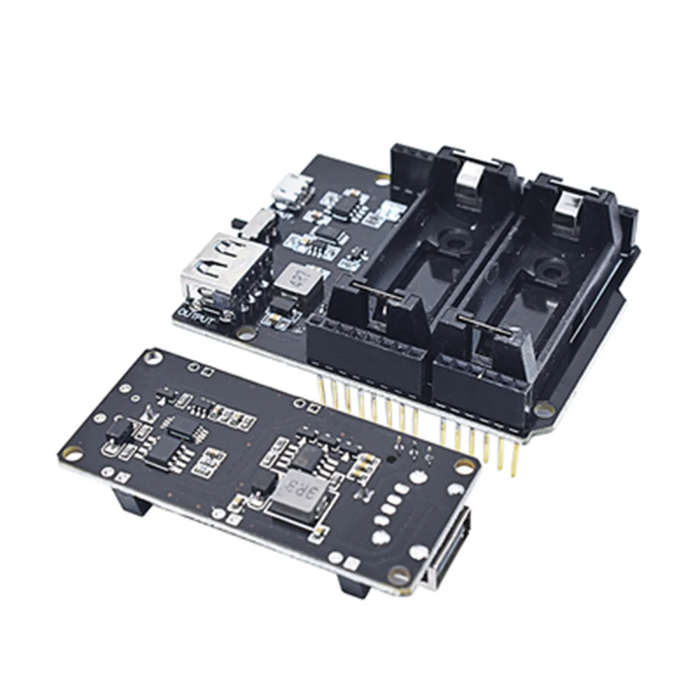 ESP8266 ESP32 блок питания перезаряжаемый Двойной 16340 литиевый аккумулятор зарядное