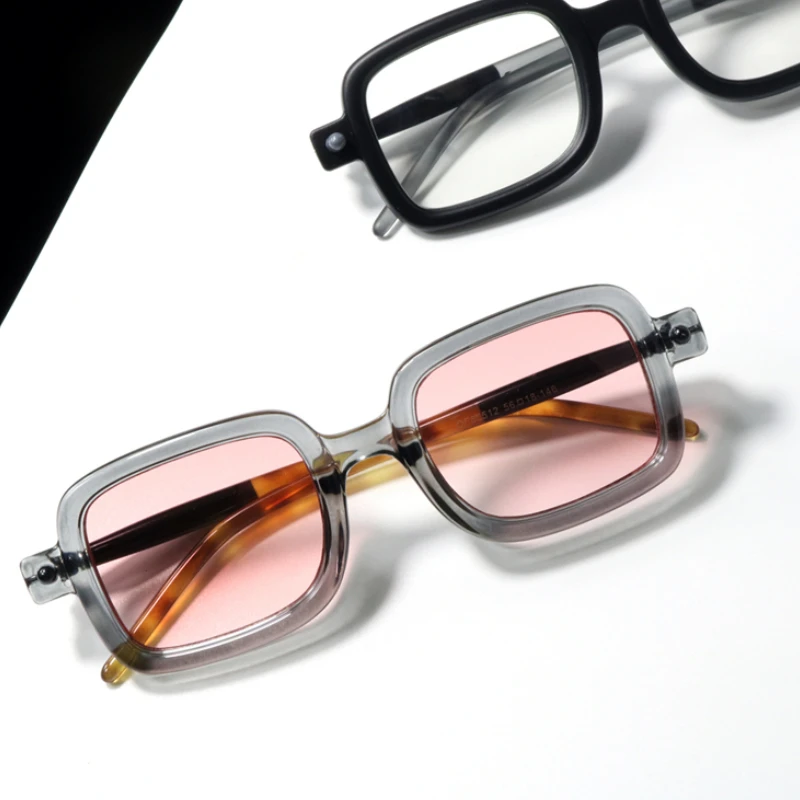 

2022 New Fashion Sunglasses Women Brand Designer Retro Rectangle Sun Glasses Female Ins Popular Colorful Vintage Square Eyewear