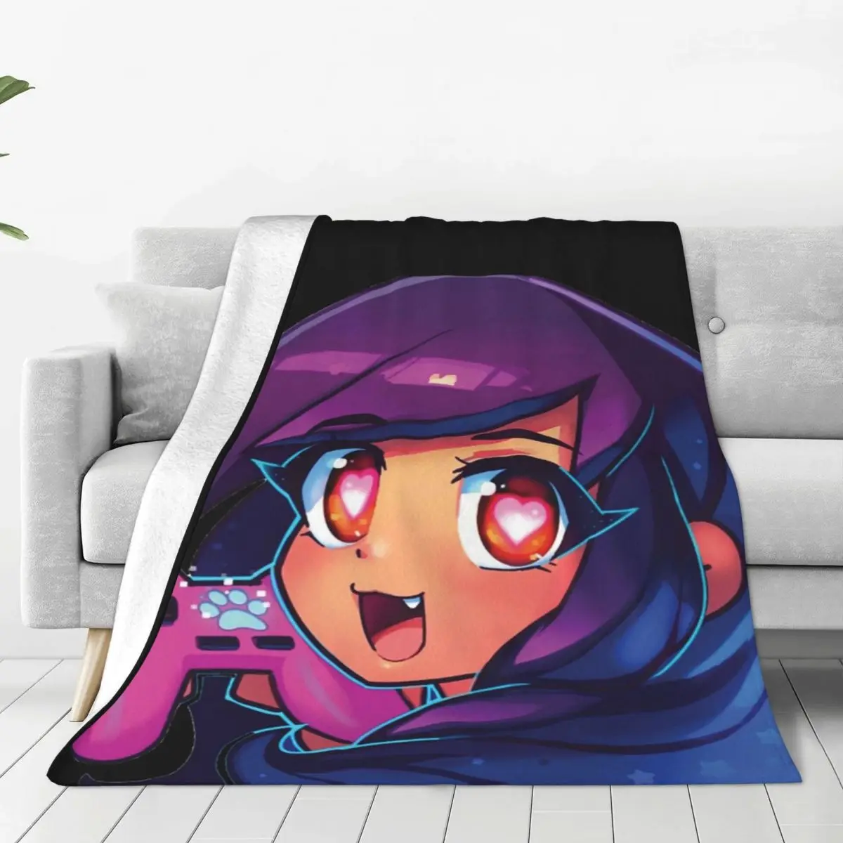 Одеяла для видеоигр Aphmau флисовые переносные покрывала дивана дома спальни офиса