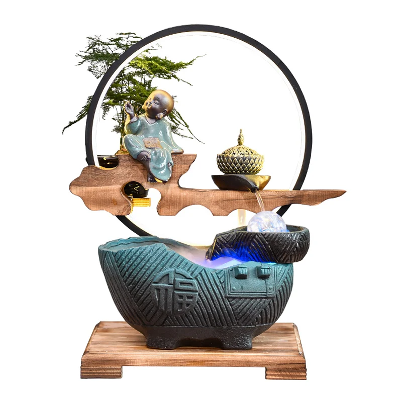 

Promotional Crafts Fountain Desktop Gift Lucky Waterscape Decoration
