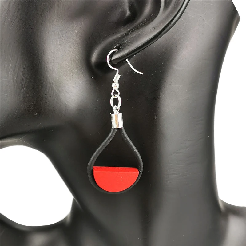 НОВЫЕ геометрические модные красочные серьги ручной работы в этническом