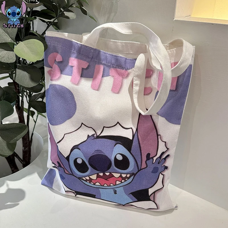 Оптовая продажа Disney Stitch Холщовая сумка через плечо Лило и Стич ...