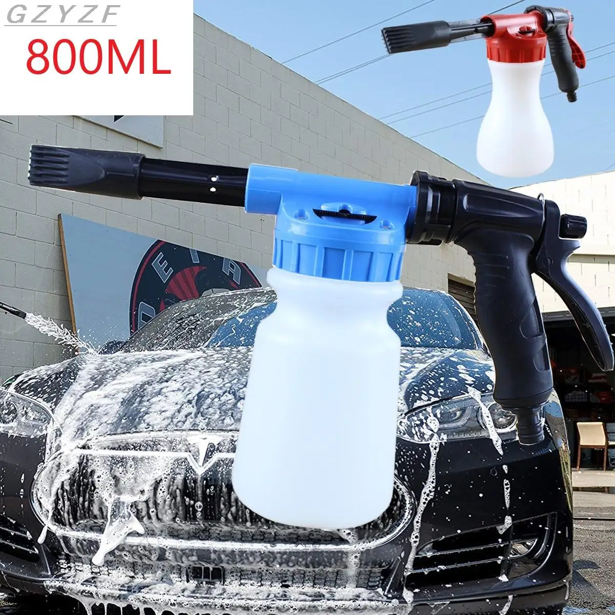 Пенная насадка для автомойки пистолет-распылитель мытья автомобиля снега мыла