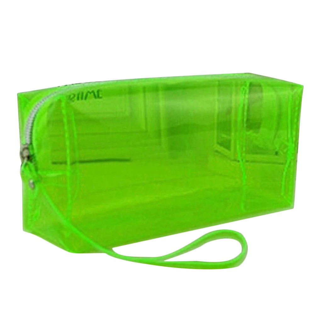 

Stationery Storage Pencil Cosmetic Zipper Pouch Clear Various Color