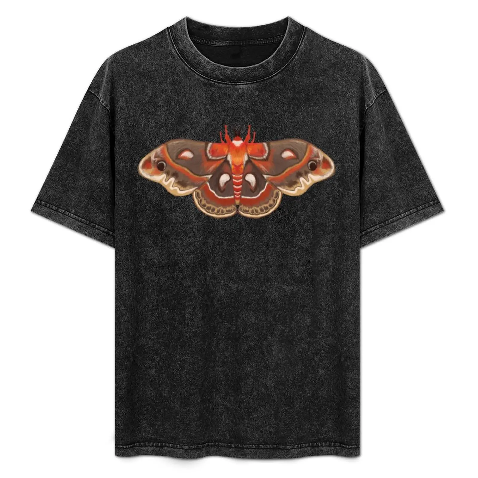 Футболка Cecropia Moth футболки с рисунком рэпера летняя рубашка синим замком для