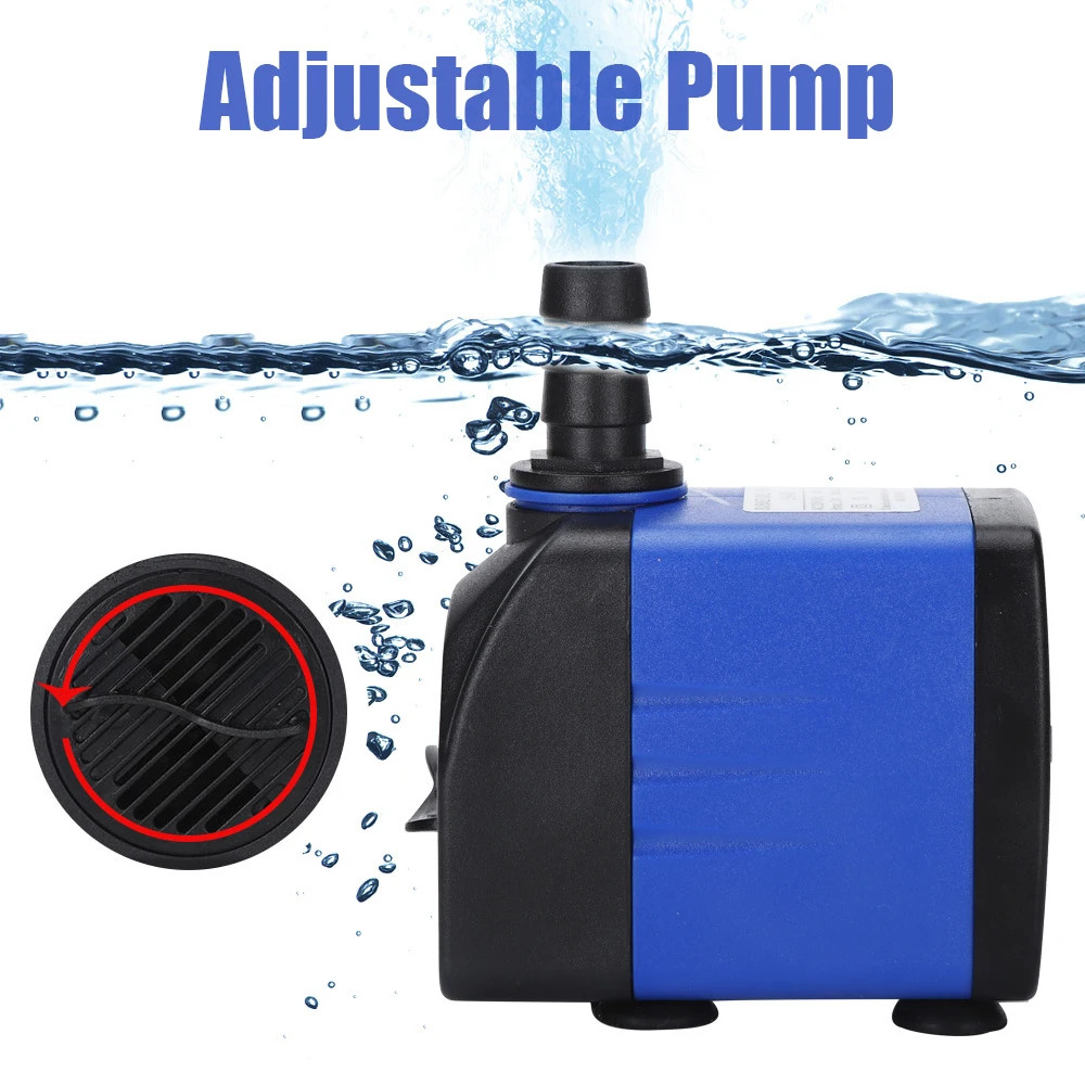 

220-240v 3.5/6/10/15/25W Ultra-Quiet Water Pump Water Fountain Pump Filter Fish Pond Submersible Aquarium pump Tank Fountain