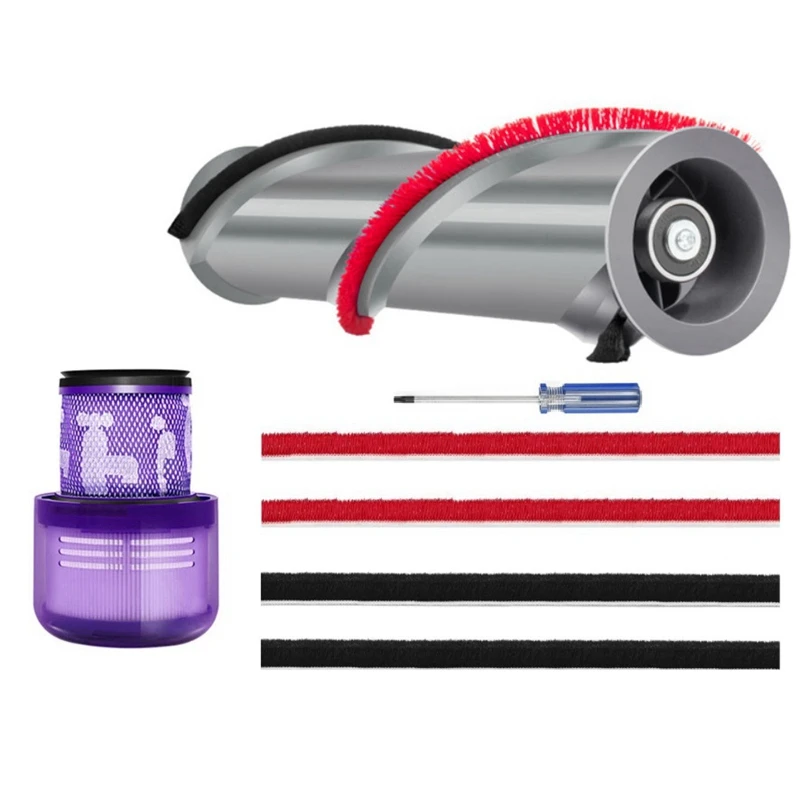 

Моющаяся щетка с Hepa-фильтром, мягкие плюшевые полоски для пылесоса Dyson V11, Сменные запасные части в комплекте