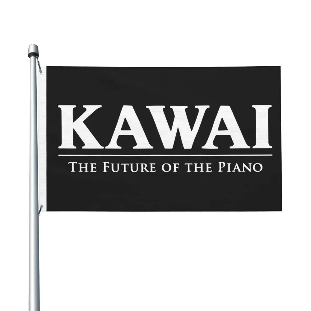 Фото НОВЫЙ двухсторонний баннер KAWAI, флаг Бризе, садовый флаг, декоративный флаг, баннер для вечеринки, 3x5 футов (90x150 см) №1