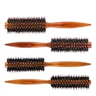 Расческа для волос, 4 размера, Антистатическая, устойчивая к высоким температурам, круглая, для укладки волос, инструмент для завивки