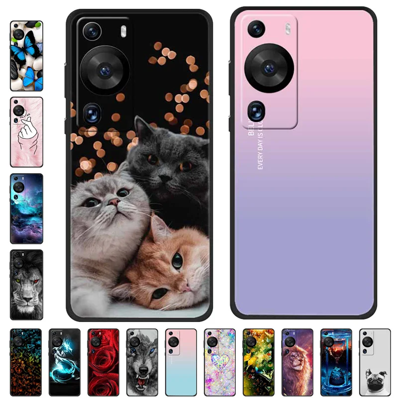 

Phone Cover For Huawei P60 Pro Case Soft Silicone Fundas For Huawei P60 P60Pro TPU Back Coque P 60 Pro P60 Star Painted Covers