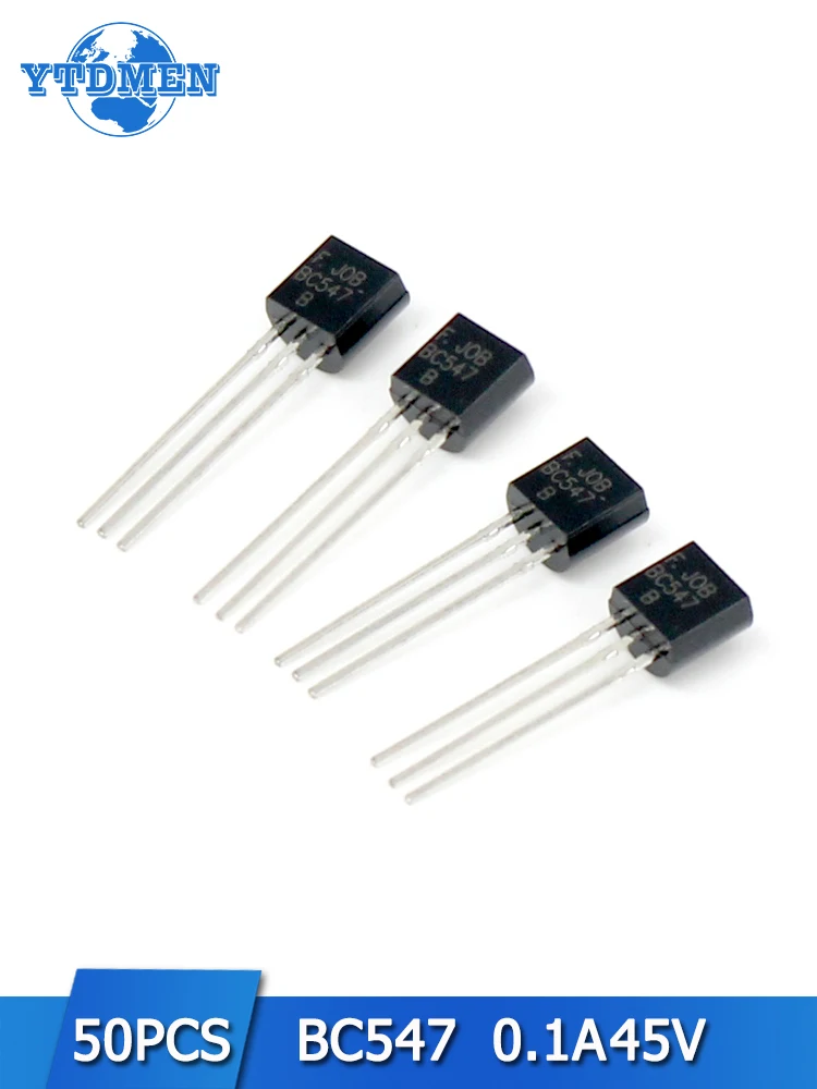 200pcs TO-92 BC547 Amplifier Transistor DIP NPN 