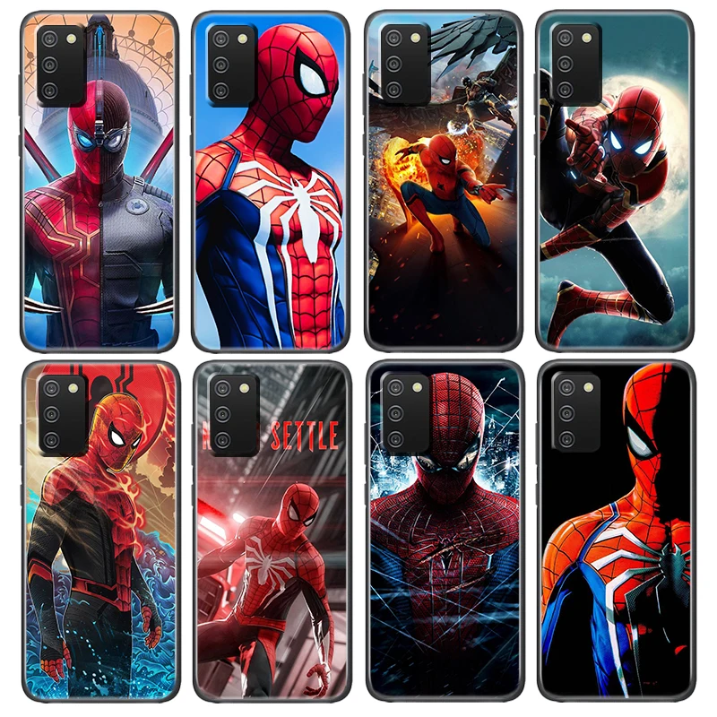 

Marvel Spiderman Avengers Case For Samsung Galaxy A52S A72 A71 A52 A51 A12 A32 A21S A73 A13 A53 4G 5G Soft Black Phone Cover