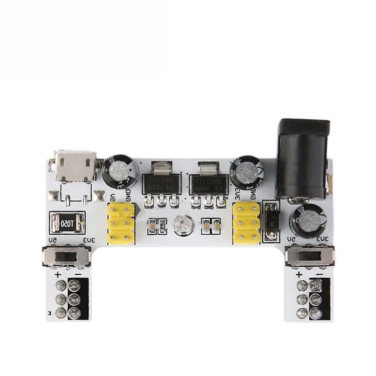 Модуль питания для хлеба MB102/белая макетная плата MB102 выделенный модуль 2-полосный