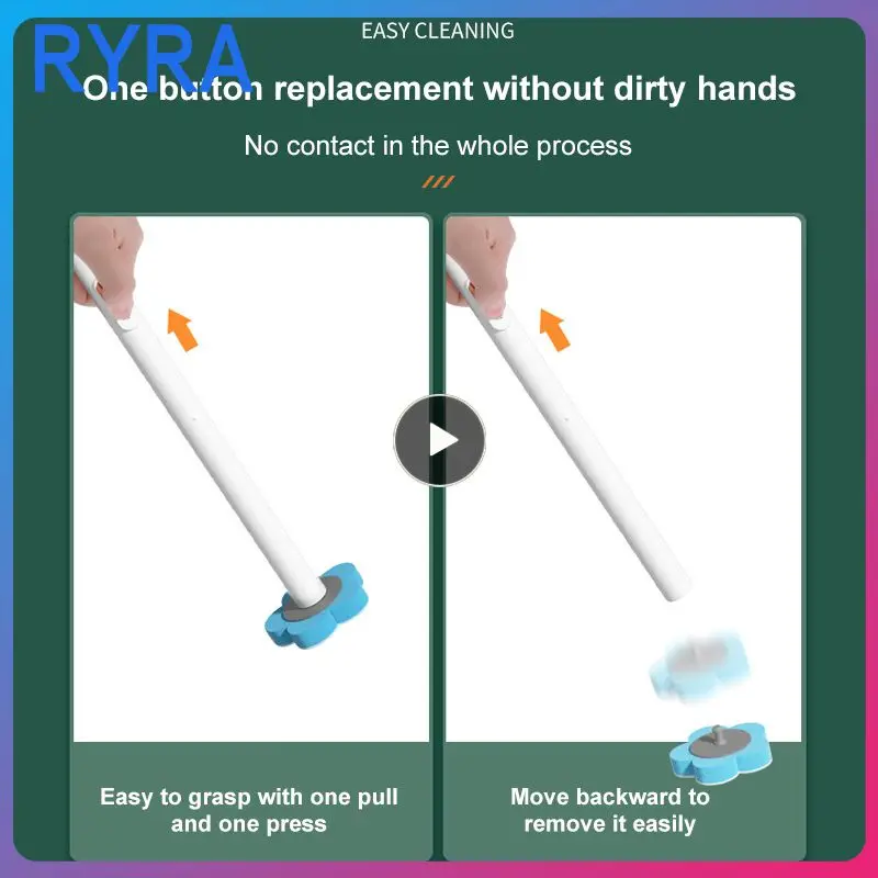 

Toilet Brush Wall Mount No Punching Multifunction Brush Sponge Disposable Cleaning Brush Bathroom Supplies Multi-scenario