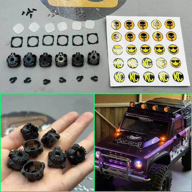 1 комплект имитация прожектора купольная лампа модель украшения для 1/8 1/10 RC