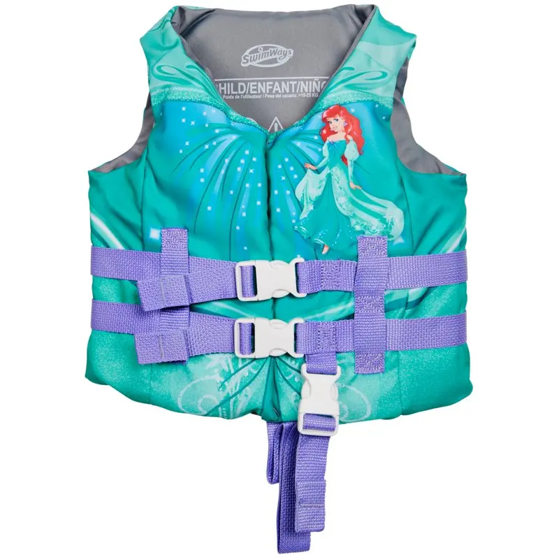 

Little Mermaid Ariel PFD Life Jacket with Adjustable Buckle, Styles May Vary