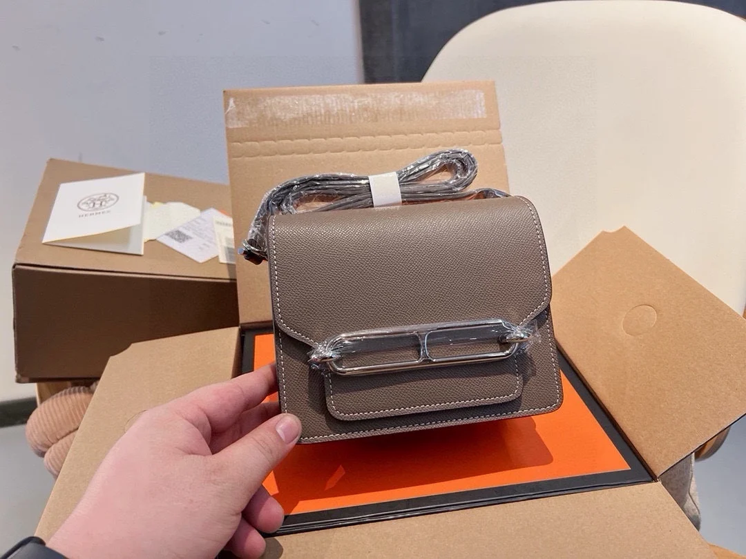 Сумки на плечо Hermes Женская новая сумка высокое качество через Кожаная мода