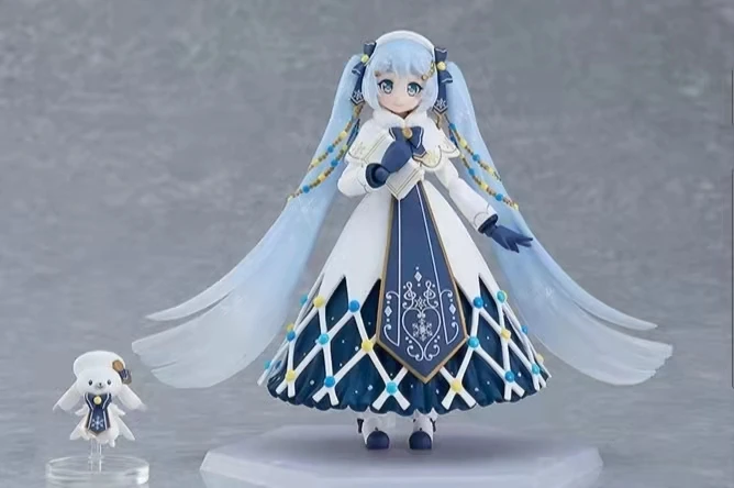 

【In Stock】100% Original 15cm GSC Hatsune Miku Anime Figure Figma Glowing Snow Ver Collectible Model Doll Gifts for Children