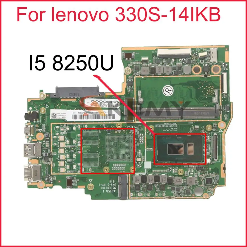 

Для ноутбука lenovo 330S-14IKB (ideapad) Материнская плата HSB J MV-6 94V-0 E89382 с процессором I5 8250U 4 Гб RRAM DDR4 100% полностью протестирована