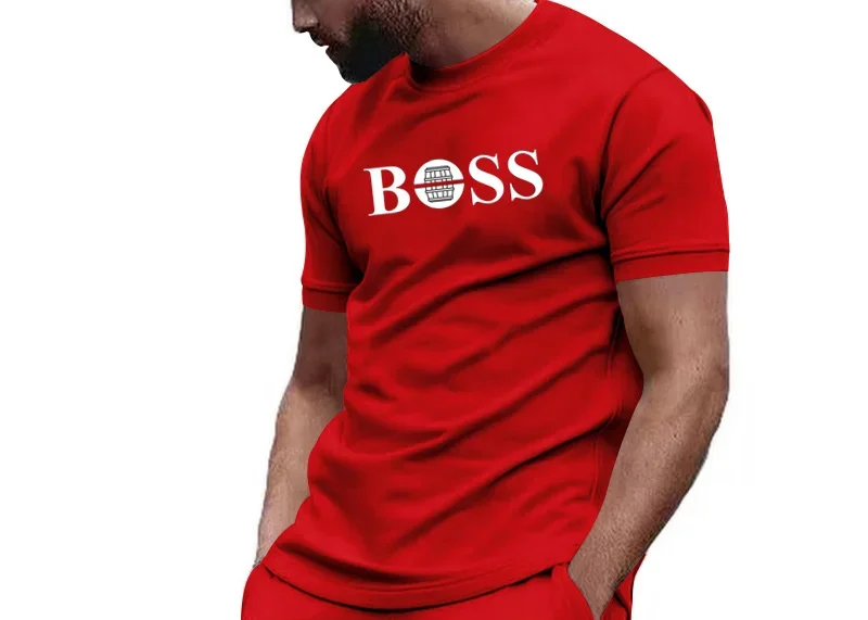 Мужская спортивная одежда из двух предметов комплект футболки с коротким