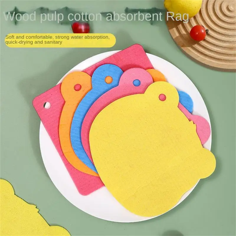 

Seamless Rag Special Absorbent Does Not Occupy Oil Wipe Cloth Daily Necessities Wood Pulp Cotton Sponge Scouring Cloth