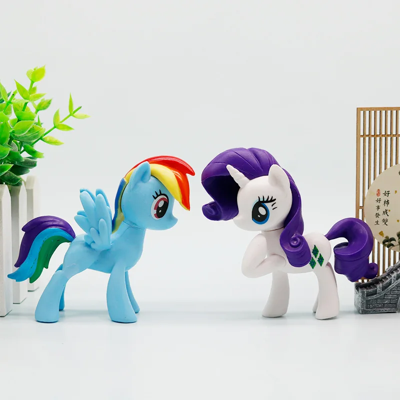 Фото Набор фигурок My Little Pony: Полная коллекция, декоративные фигурки радужных единорогов, игривые игрушечные пони для коллекции и демонстрации №5