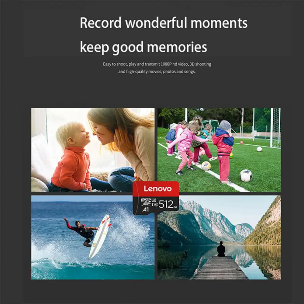 100% оригинальная карта памяти Lenovo 512 ГБ 256 128 64 32 16 8 TF-карта ТБ Micro SD |