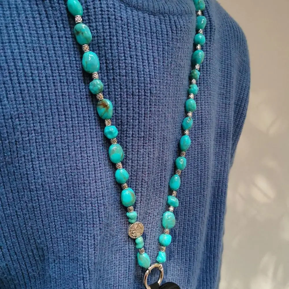 Акриловый Бирюзовый ремешок для сотового телефона богемный брелок ключей