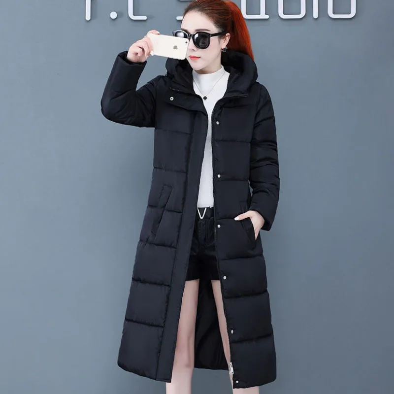 Новинка 2025 года зимняя пуховая куртка с хлопковой подкладкой женское пальто