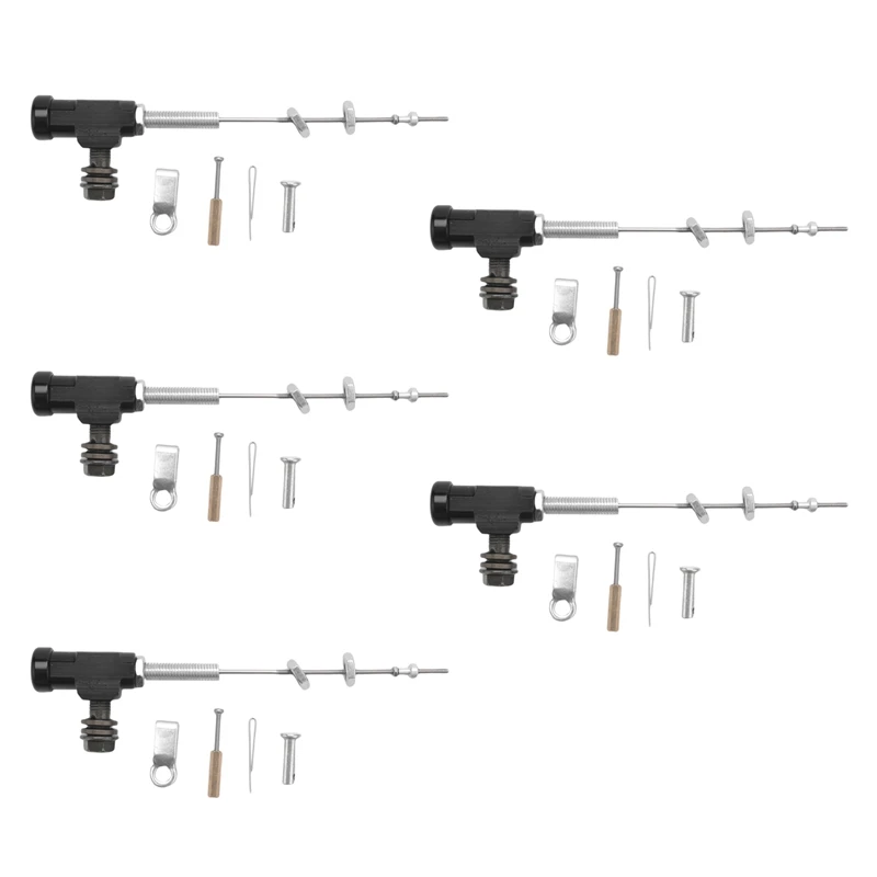 

5X Motorcycle Hydraulic Clutch Master Cylinder Rod Brake Pump M10X1.25Mm Aluminum Black