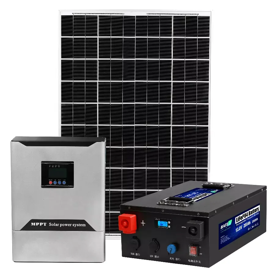 

mini solar system with 100w 200w 300w panels 12v mppt charge controller 12volt power bank