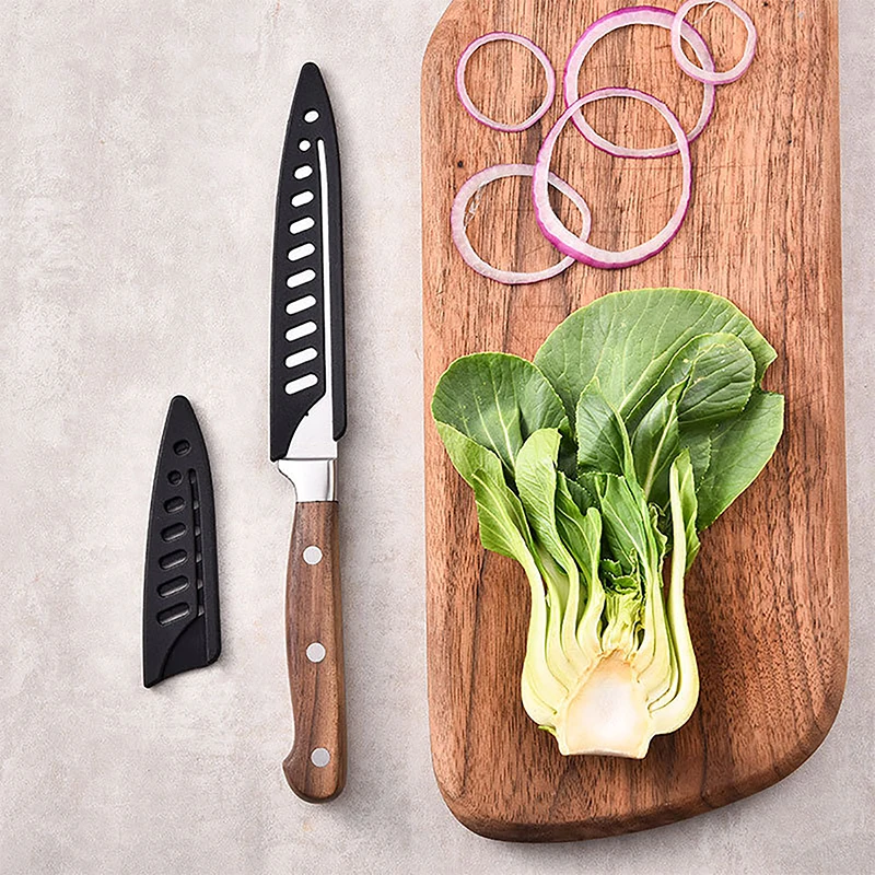 Черный пластиковый держатель ножа для шеф-повара - черный защитный чехол