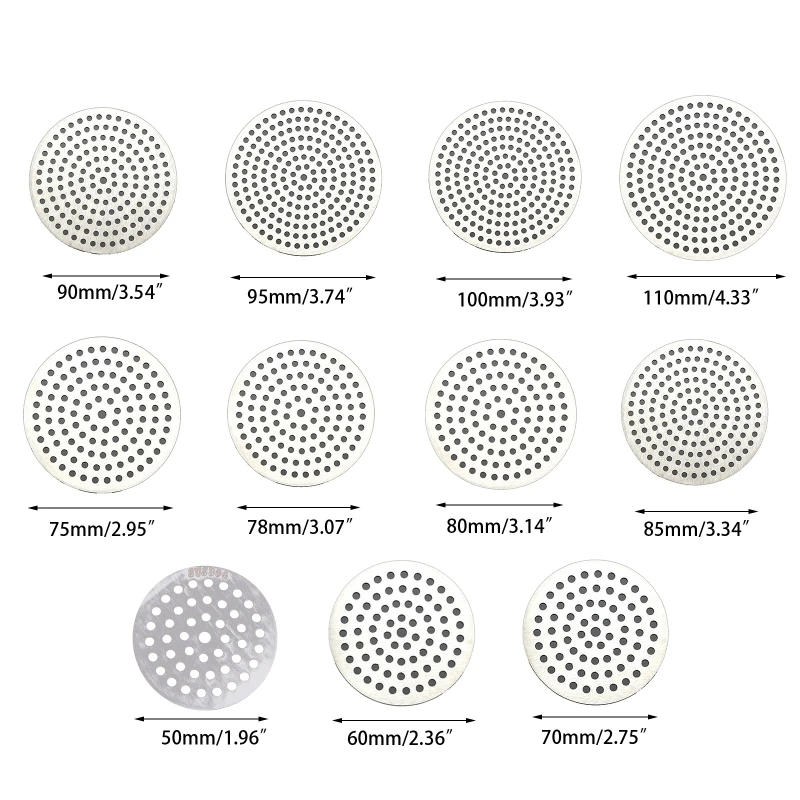 

Round Drain Cover Floor Drain Strainers Mesh Sink Filter Anti-Clogging Shower Hair Catcher for Bathroom Bathtub Kitchen
