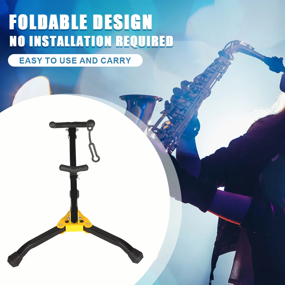 

Складной штатив для альт-саксофона с защитой от царапин