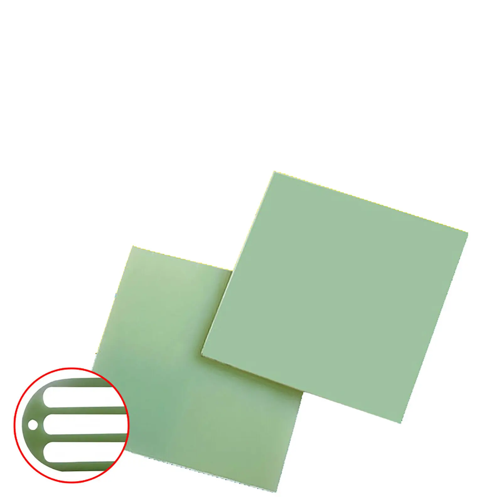 

2PCS FR-4 Epoxy Glass Board Insulation Electrician Plate Thick 1.5 ~ 2.5mm High TEMP 155℃ Light Green Mechanical Part