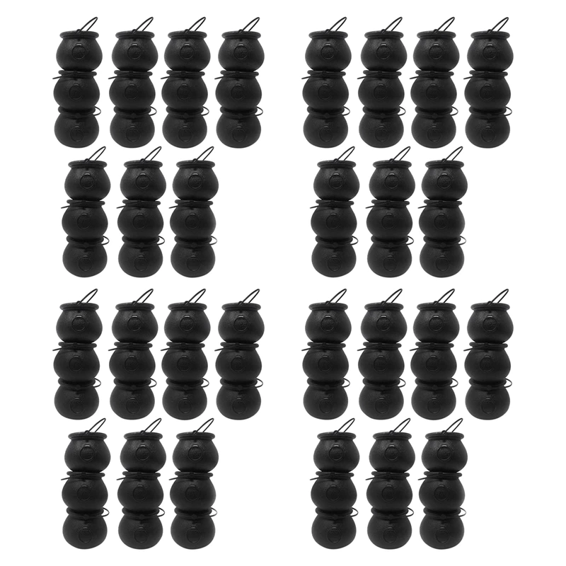 

96 Pack Plastic Black Witch Candy Bowls Cauldrons,Pot with Handle ,for Halloween, Easter, St Patrick's Day Party Favors