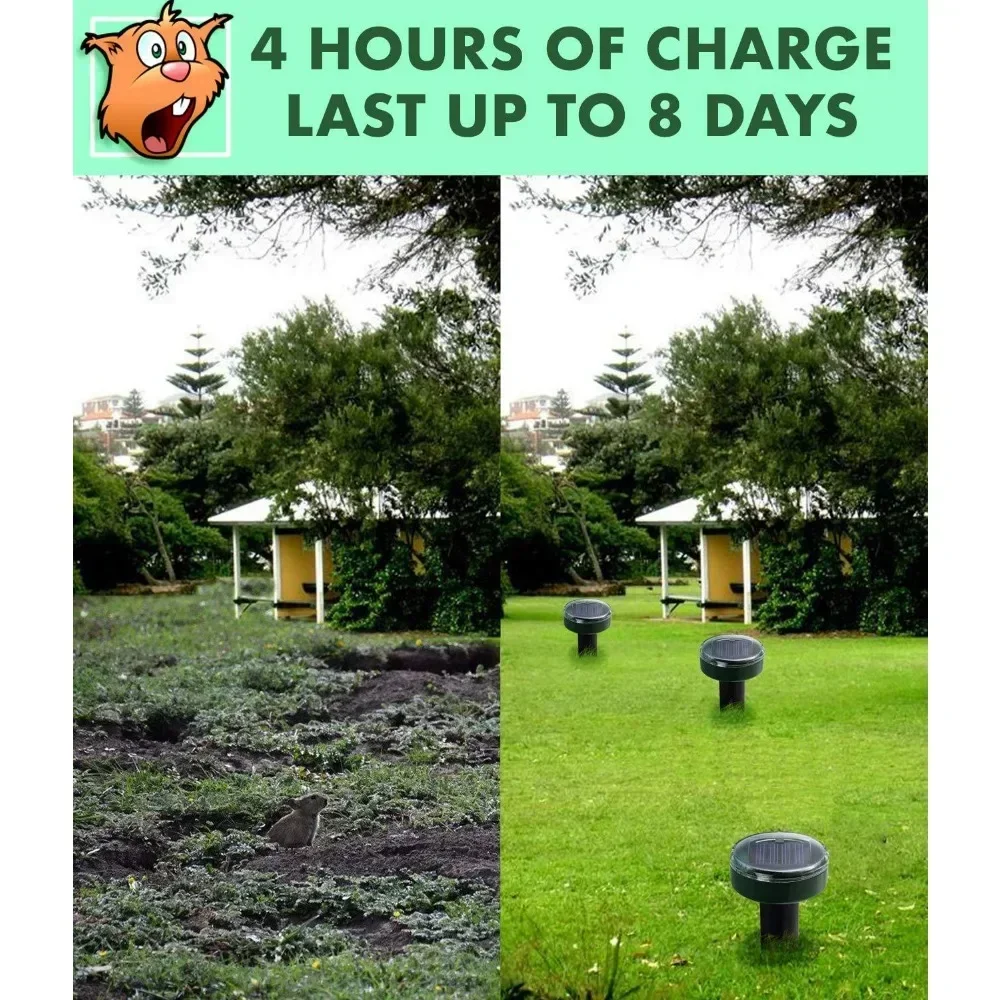 Ультразвуковой Репеллент Сусли На Солнечной Энергии Для Газоноколов Садовых И