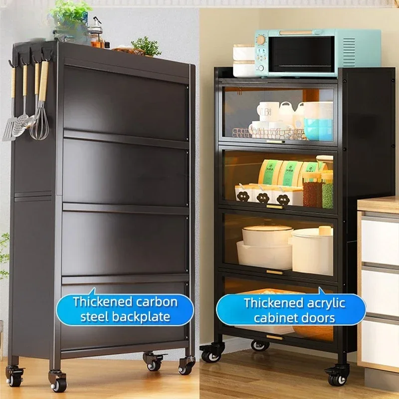 Стальной Многоэтажный буфетный шкаф с дверью многофункциональные горшки