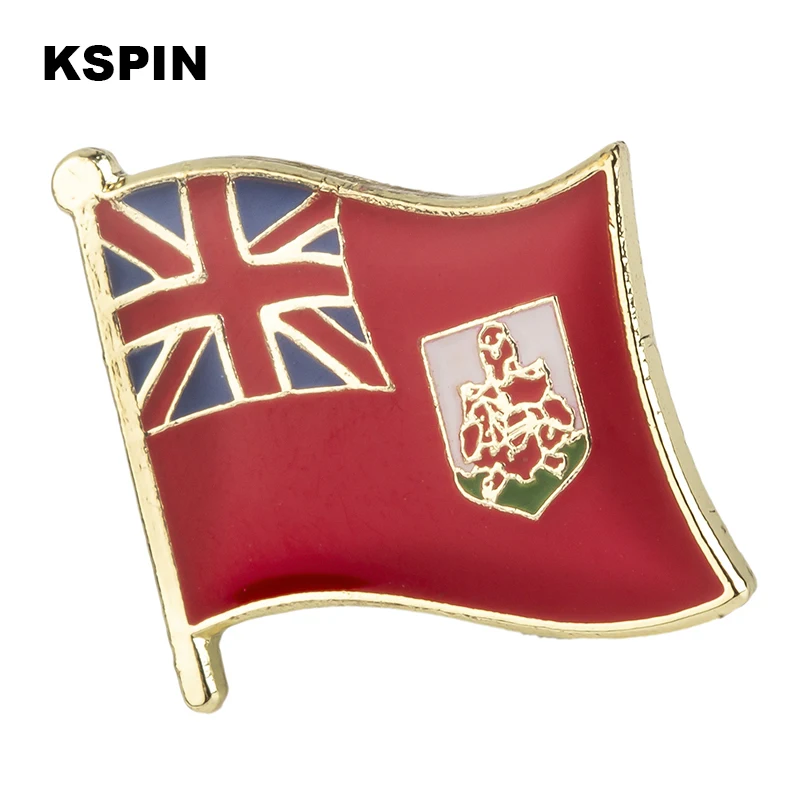 

Bermuda Flag Badge Flag Brooch National Flag Lapel Pin International Travel Pins Collections KS0251