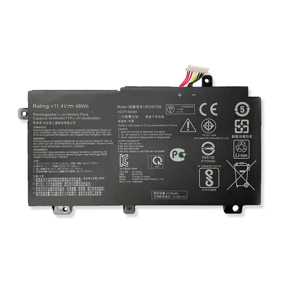 7XINbox B31N1726 Аккумулятор для ноутбука 11 4 В 48 Втч ASUS FX80 FX86 FX80GE FX80GM FX80GD FX86FM TUF Gaming FX504G