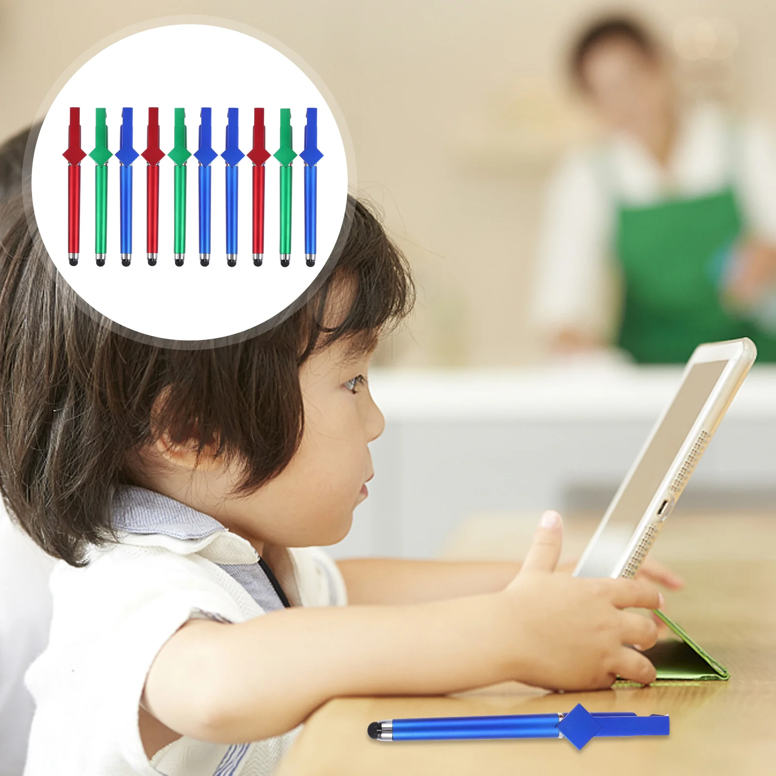 

10Pcs Delicate Touchscreen Pens Portable Touchscreen Pencils for Office