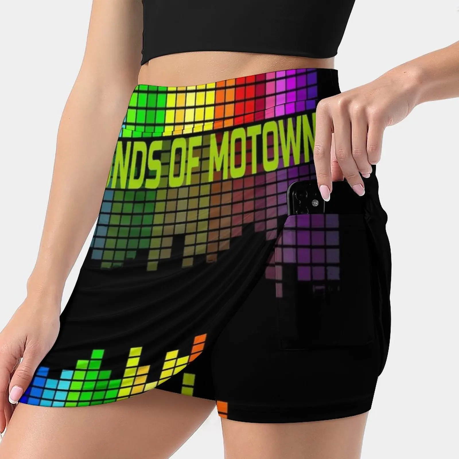 

Sounds Of Motown Jazz , Northern Soul , Retro , 2Tone , Women's skirt Mini Skirts A Line Skirt With Hide Pocket Motown Althea