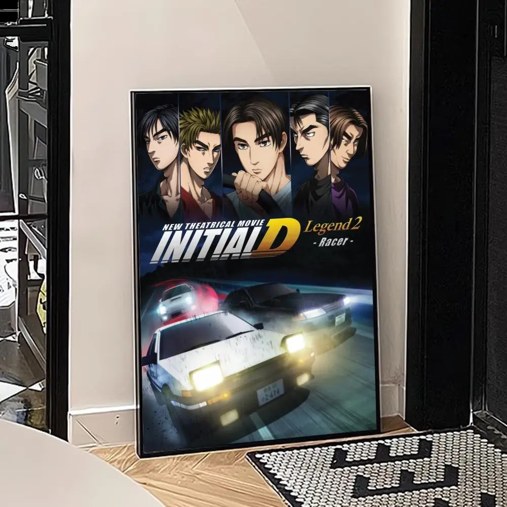 Постер аниме Initial D винтажные плакаты стикеры в ретро стиле для самостоятельного