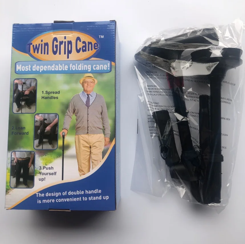 Складной телескопический складной тростник со светодиодной подсветкой и