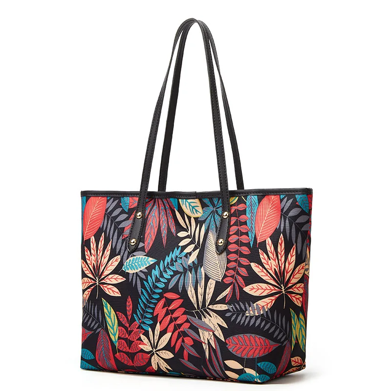

Large Capacity Fashion Print Tote Bags for Women 2022 New Ladies Canvas Shoulder Messenger Bag Luxury Design Purses and Handbags