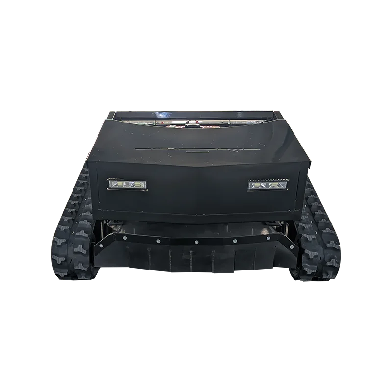 Самоходный сельскохозяйственный садовый измельчитель для газона на гусеничном