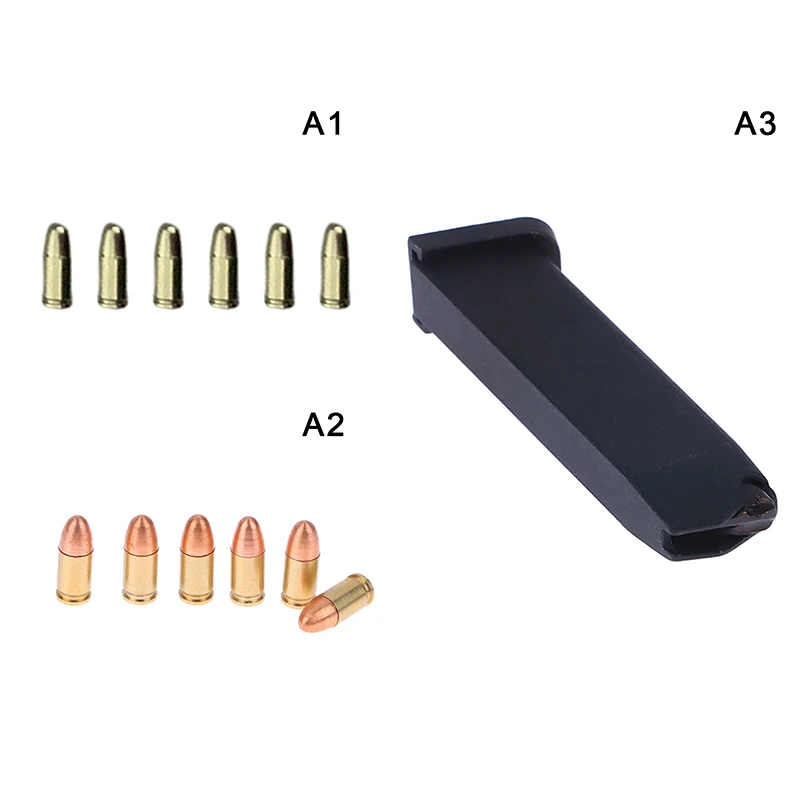 

Масштаб 1:3, мини-пистолет, пистолет, запчасти для мини-Glock G17, дополнительные аксессуары, сплав, ампир, патроны, журнал, зажим, аксессуары