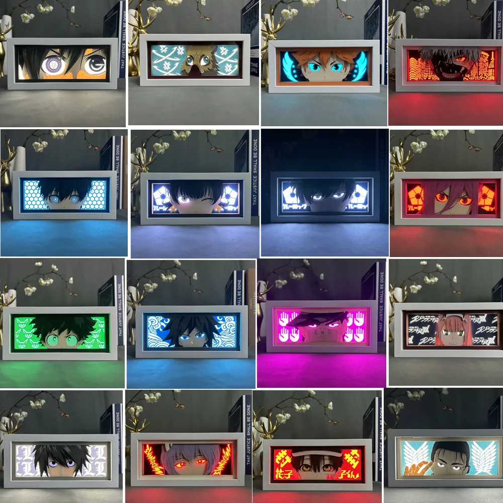 Shoyo Hinata Аниме Ночник Многоцветный Визуальный Искусственный Синий Замок Танджиру